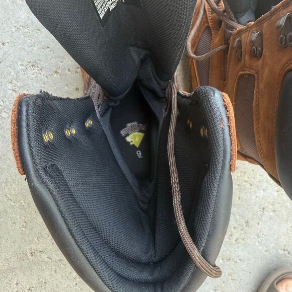 Men's Herman Survivors Brown Leather Round Safety Toe Work Boots Size 9 Wide - Picture 5 of 14